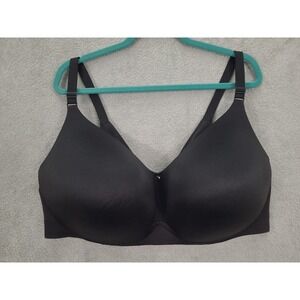 Lane‎ Bryant Cacique Lightly Lined No-Wire Black Bra 46G